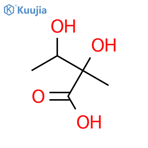 2,3-Dihydroxy-2-methylbutanoic acid; (2R,3R)-form structure