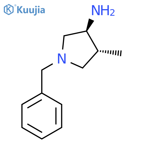 trans-3-Amino-1-benzyl-4-methylpyrrolidine structure