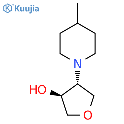 (3S,4R)-4-(4-Methylpiperidin-1-yl)oxolan-3-ol structure