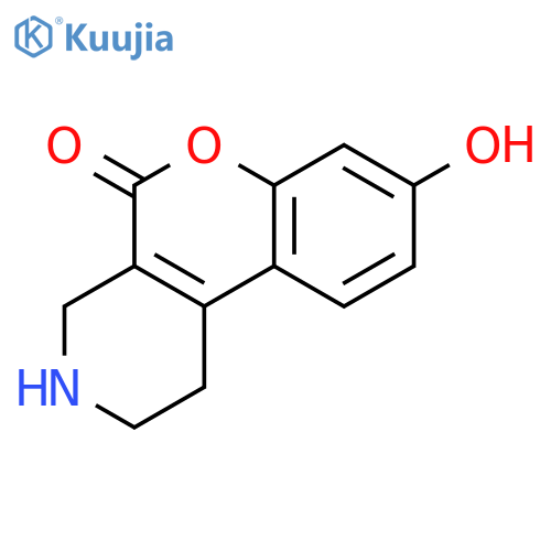 5H-[1]Benzopyrano[3,4-c]pyridin-5-one, 1,2,3,4-tetrahydro-8-hydroxy- structure