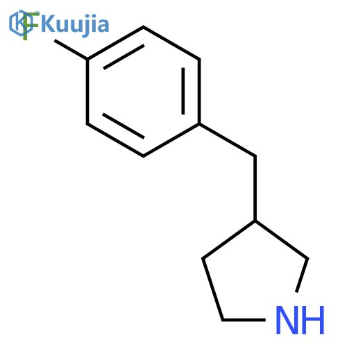 3-[(4-fluorophenyl)methyl]pyrrolidine structure