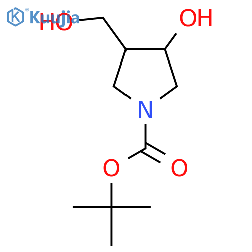 Tert-Butyl 3-hydroxy-4-(hydroxymethyl)pyrrolidine-1-carboxylate structure