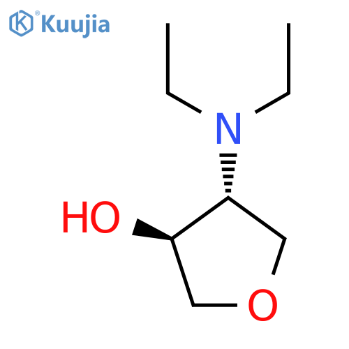 trans-4-(diethylamino)oxolan-3-ol structure