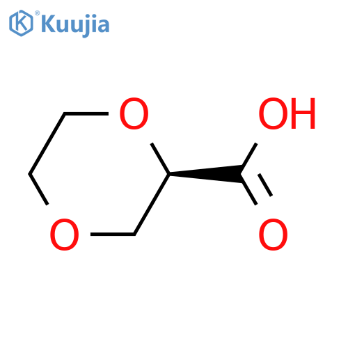 (2R)-1,4-dioxane-2-carboxylic acid structure