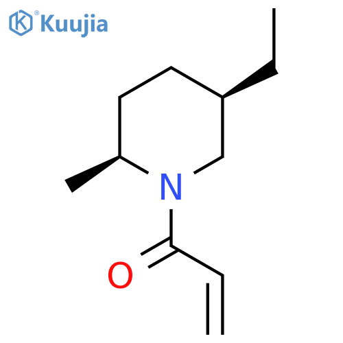 rac-1-(2R,5S)-5-ethyl-2-methylpiperidin-1-ylprop-2-en-1-one structure