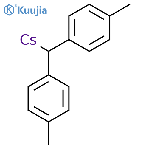 Cesium, [bis(4-methylphenyl)methyl]- structure