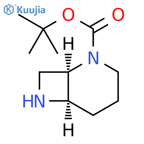 (1R, 6R)-2,7-Diaza-bicyclo[4.2.0]octane-2-carboxylic acid tert-butyl ester structure