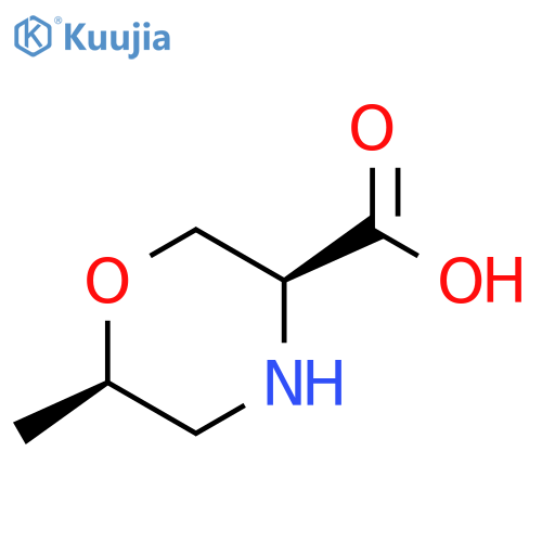 3-Morpholinecarboxylic acid, 6-methyl-,(3S,6R)- structure