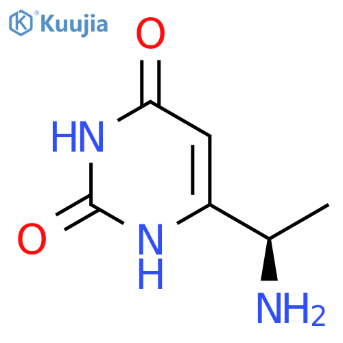 6-(1R)-1-aminoethylpyrimidine-2,4-diol structure