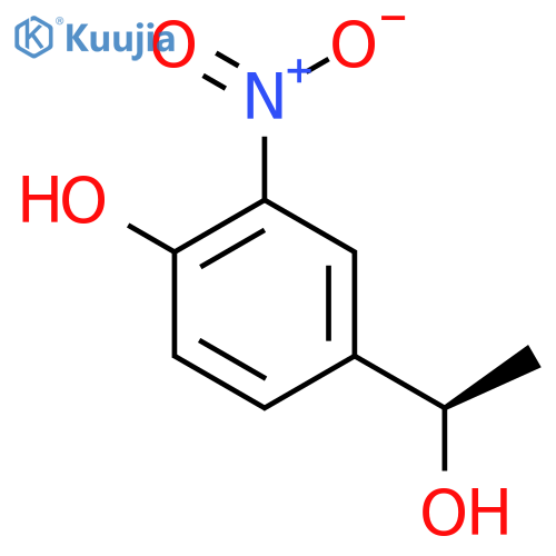 4-(1R)-1-hydroxyethyl-2-nitrophenol structure