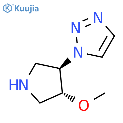 1-(3R,4R)-4-methoxypyrrolidin-3-yl-1H-1,2,3-triazole structure