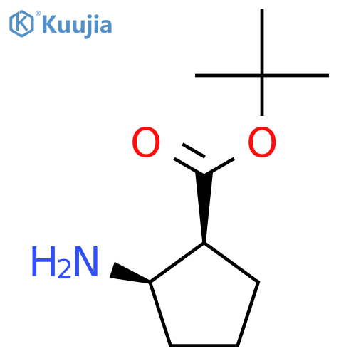 tert-butyl (1S,2R)-2-aminocyclopentane-1-carboxylate structure