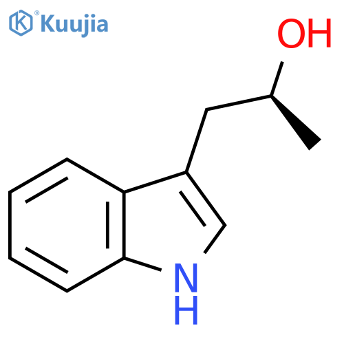 (2S)-1-(1H-indol-3-yl)propan-2-ol structure