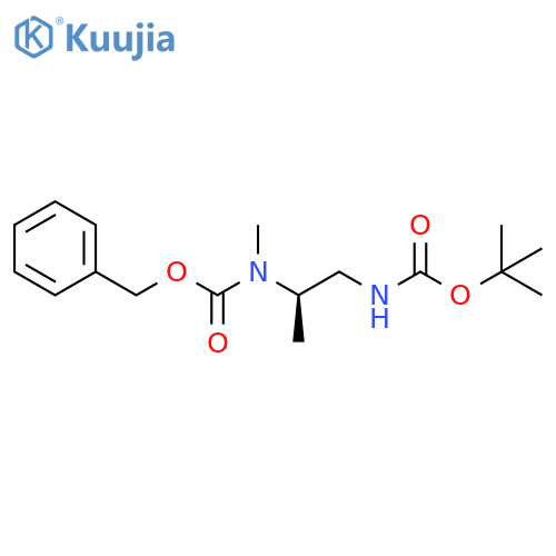 (R)-BENZYL (1-((TERT-BUTOXYCARBONYL)AMINO)PROPAN-2-YL)(METHYL)CARBAMATE structure