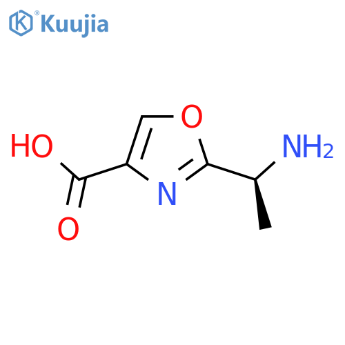 2-(1S)-1-aminoethyl-1,3-oxazole-4-carboxylic acid structure