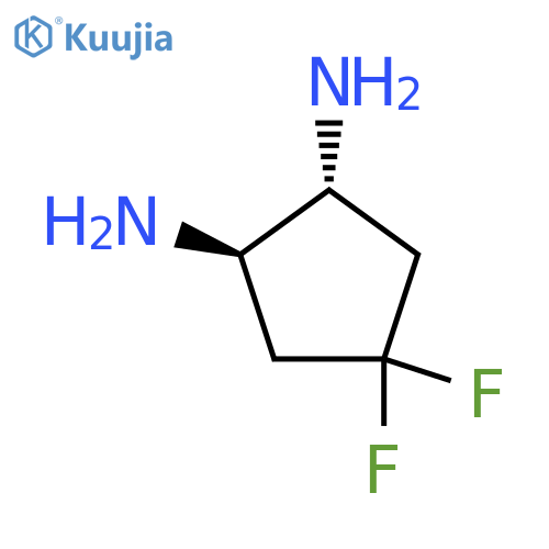 (1R,2R)-4,4-Difluorocyclopentane-1,2-diamine structure