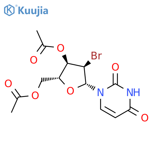 Uridine, 2'-bromo-2'-deoxy-, 3',5'-diacetate structure
