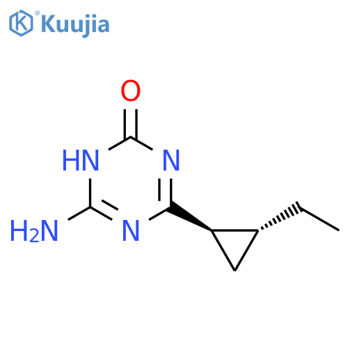 1,3,5-Triazin-2(1H)-one, 6-amino-4-[(1R,2R)-2-ethylcyclopropyl]- structure