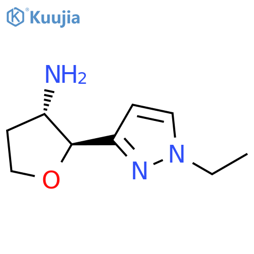 (2S,3S)-2-(1-ethyl-1H-pyrazol-3-yl)oxolan-3-amine structure