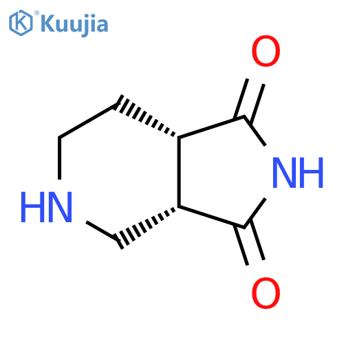 (3aS,7aS)-3a,4,5,6,7,7a-hexahydropyrrolo[3,4-c]pyridine-1,3-dione structure