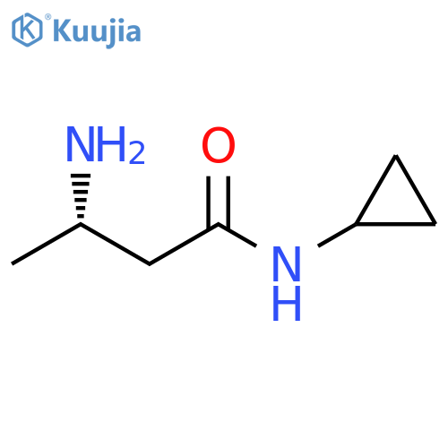 (3S)-3-amino-N-cyclopropylbutanamide structure