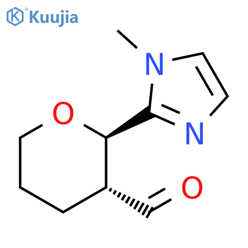 rac-(2R,3R)-2-(1-methyl-1H-imidazol-2-yl)oxane-3-carbaldehyde, trans structure