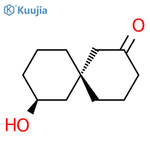 Spiro[5.5]undecan-2-one, 8-hydroxy-, (6R,8S)- structure