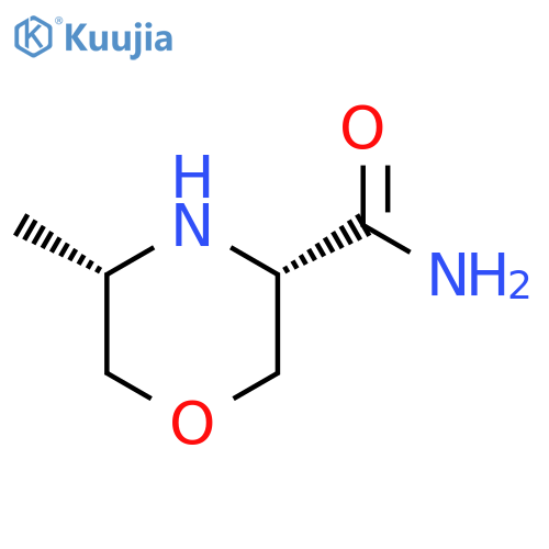 (3S,5S)-5-methylmorpholine-3-carboxamide structure