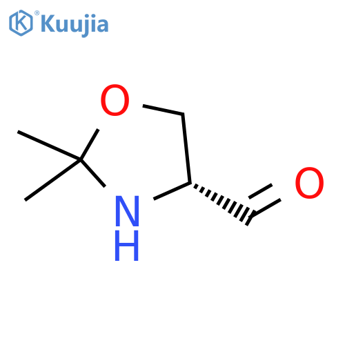 (4R)-2,2-dimethyl-1,3-oxazolidine-4-carbaldehyde structure