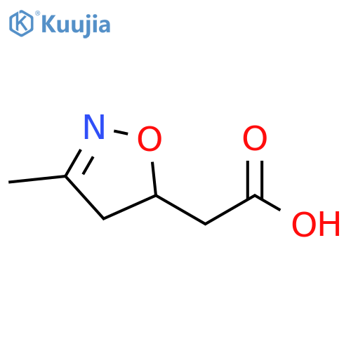 5-Isoxazoleacetic acid, 4,5-dihydro-3-methyl- structure