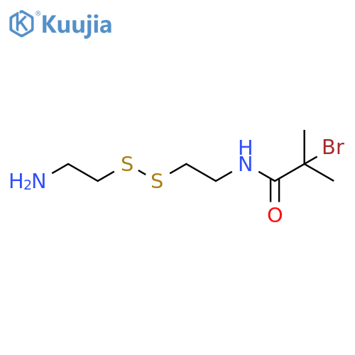 Propanamide, N-[2-[(2-aminoethyl)dithio]ethyl]-2-bromo-2-methyl- structure