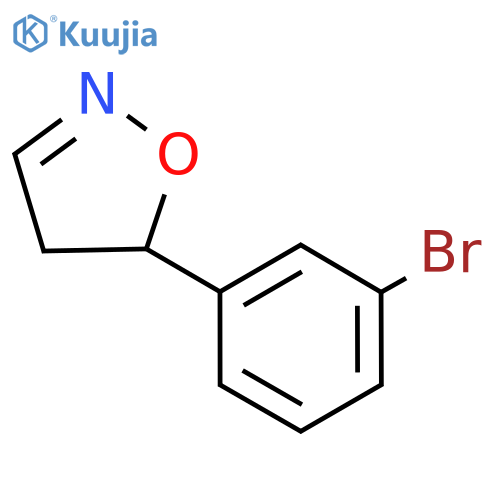Isoxazole, 5-(3-bromophenyl)-4,5-dihydro- structure
