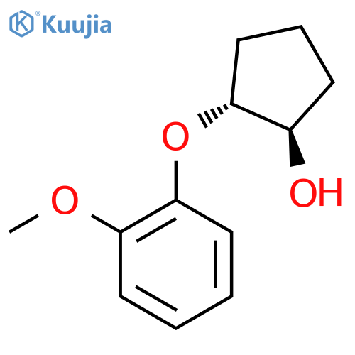 Rel-(1R,2R)-2-(2-methoxyphenoxy)cyclopentan-1-ol structure