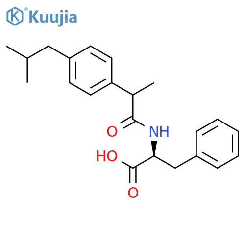 Phenylalanine, N-[2-[4-(2-methylpropyl)phenyl]-1-oxopropyl]- structure