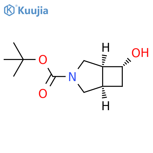 tert-butyl (1R,5S,6R)-6-hydroxy-3-azabicyclo[3.2.0]heptane-3-carboxylate structure