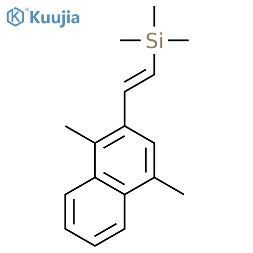 Silane, [(1E)-2-(1,4-dimethyl-2-naphthalenyl)ethenyl]trimethyl- structure