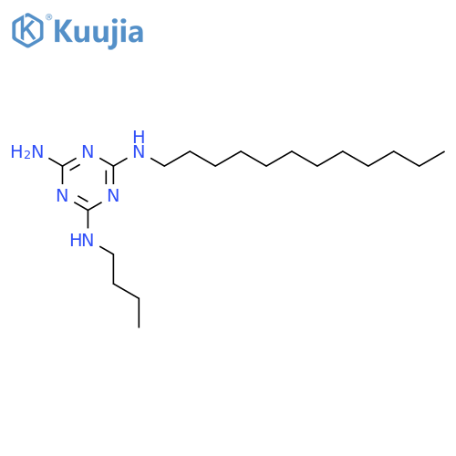 1,3,5-Triazine-2,4,6-triamine, N-butyl-N'-dodecyl- structure