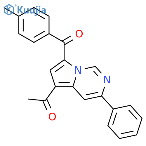 Ethanone, 1-[7-(4-methylbenzoyl)-3-phenylpyrrolo[1,2-c]pyrimidin-5-yl]- structure