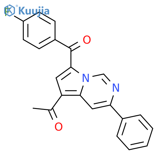 Ethanone, 1-[7-(4-fluorobenzoyl)-3-phenylpyrrolo[1,2-c]pyrimidin-5-yl]- structure