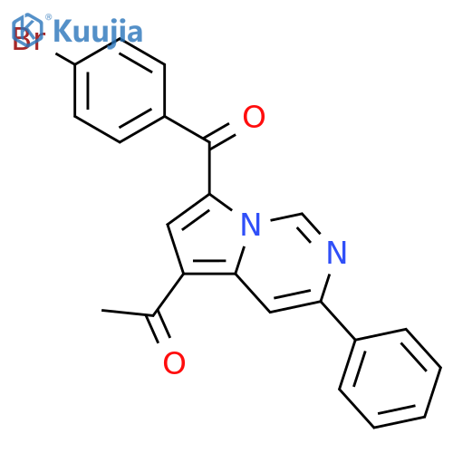 Ethanone, 1-[7-(4-bromobenzoyl)-3-phenylpyrrolo[1,2-c]pyrimidin-5-yl]- structure