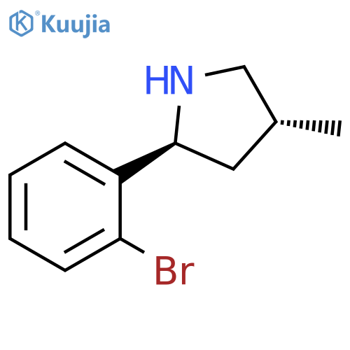Pyrrolidine, 2-(2-bromophenyl)-4-methyl-, (2S,4R)- structure