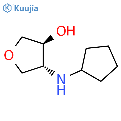 trans-4-(cyclopentylamino)oxolan-3-ol structure