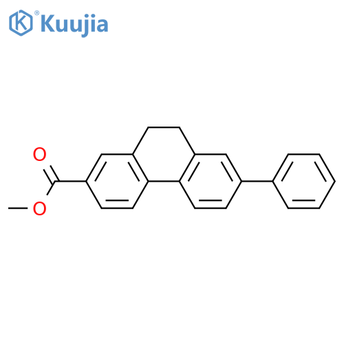 2-Phenanthrenecarboxylic acid, 9,10-dihydro-7-phenyl-, methyl ester structure