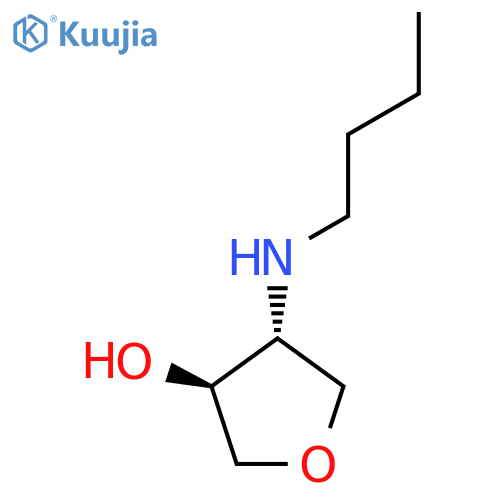 trans-4-(butylamino)oxolan-3-ol structure