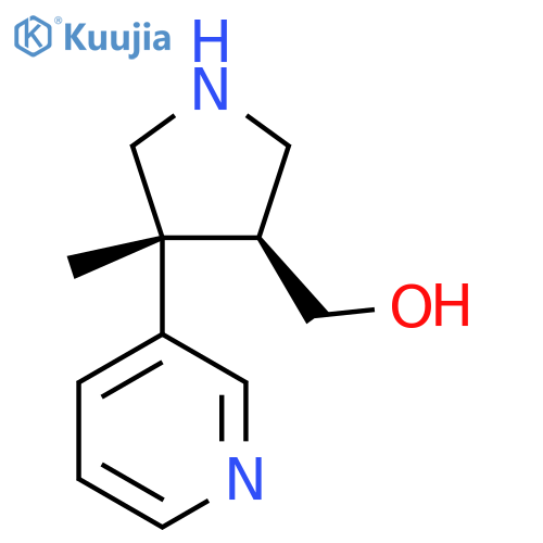 ((3S,4R)-4-Methyl-4-(pyridin-3-yl)pyrrolidin-3-yl)Methanol structure