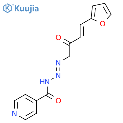 3-Buten-2-one, 4-(2-furanyl)-1-[3-(4-pyridinylcarbonyl)-1-triazenyl]- structure