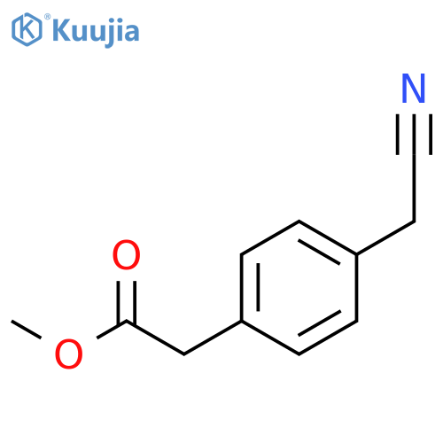 (4-Cyanomethyl-phenyl)-acetic acid methyl ester structure