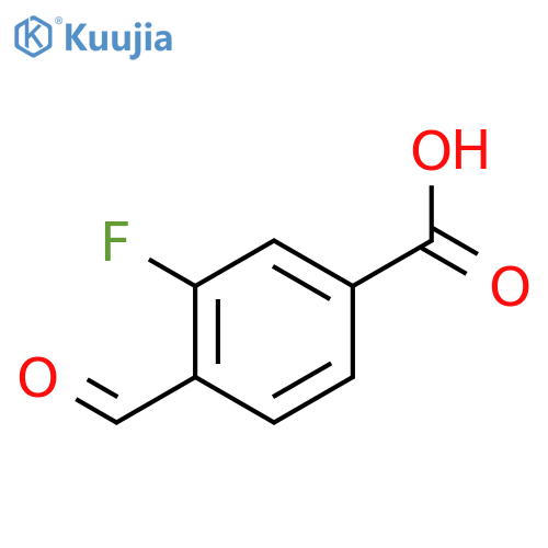 3-Fluoro-4-formylbenzoic acid structure
