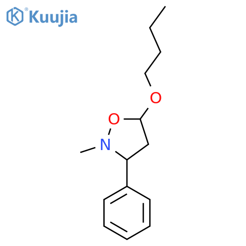 5-Butoxy-2-methyl-3-phenyl-1,2-oxazolidine structure