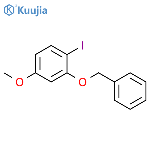Benzene, 1-iodo-4-methoxy-2-(phenylmethoxy)- structure